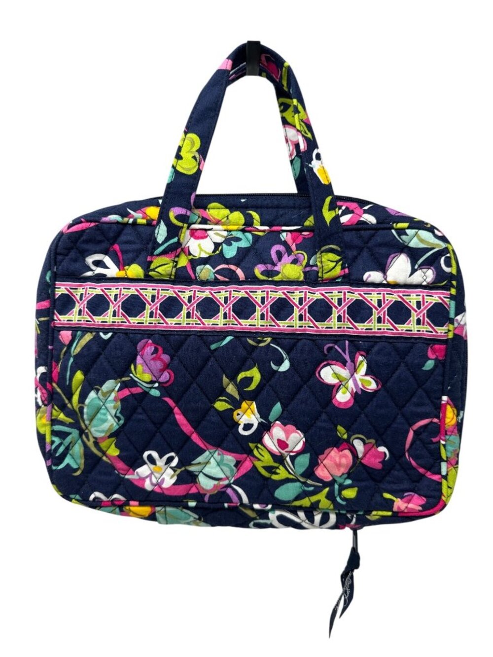 VERA BRADLEY Good Book Bible Cover Floral Zip Close Dual Handles